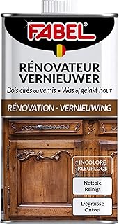 Fabel - Rénovateur Meubles bois, Détachant et Raviveur Bois cirés ou vernis, Estompe griffes, auréoles, taches, rayures, Traitement anti-vieillisemment, 250 ml