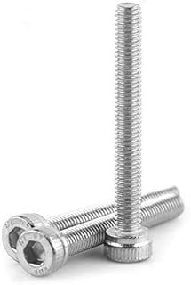 100pcs M3x30mm Vis Boulon Hexagonale à Tête Cylindrique en Acier inoxydable 304, M3 x 6/8/10/12/14/16/18/20/22/25 / 30mm(M3*30)