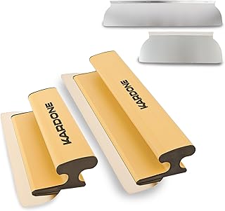 Kardone Lisseuse Enduit PACK DUO 25cm et 45cm Spatule de lissage Mur et plafond, Couteau à Enduire Professionnel, Parfait Liss, Finition Lisse Garantie avec lame inox de rechange