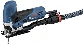 Bosch Professional scie sauteuse GST 90 E (650 W, 1 lame de scie, set d’aspiration, pare-éclats, capapcité de coupe dans le bois : 90 mm, coffret de transport)