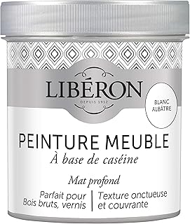 Libéron Peinture meuble à base de caséine, Blanc albâtre, 500 ML