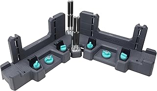 wolfcraft 6956000 - Fausse équerre et boîte à onglets PRO - La solution 2 en 1 pour des plinthes ajustées avec précision