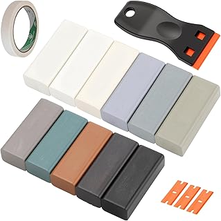 Kit Reparation Carrelage 11 Couleurs Kit Reparation Parquet avec Grattoir Kit Réparation Parquet Stratifié Lumière pour Stratifié Bois PVC Carrelage Meubles