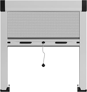 Moustiquaire fenetre enroulable en aluminium sur mesure – prêt à poser, plusieurs couleurs disponibles - Largeur 50 cm à 149 cm Hauteur 50 cm à 149 cm