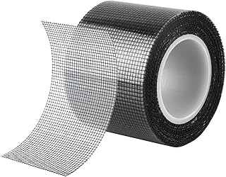 Ruban adhésif de Réparation pour Moustiquaires 50 mm x 5 m Ruban de Fibre de Verre Répare Moustiquaires Forte Autocollant en Fibre de Verre Pour Fenêtres et Moustiquaires