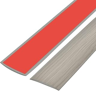 Profil de Transition Autoadhésif 2Mx5Cm RIVLOP Bande de Transition Sol Adhésive Barre de Seuil PVC Profilé de Transition Etanche Autocollant Barre de Seuil Plate Bande de Séparation de Porte de Sol