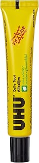 UHU FlexTube originale - Colle liquide universelle, ultra forte, multi-matériaux, transparente, tube 20g