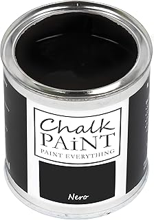 Chalk Paint Everything® Nero - Sans poncer colore facilement tous les matériaux (250 ml) Produit professionnel